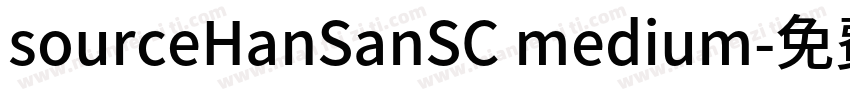 sourceHanSanSC medium字体转换